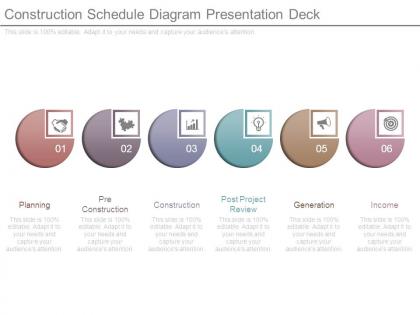 Construction schedule diagram presentation deck