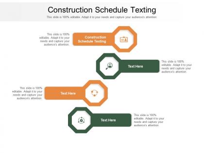 Construction schedule texting ppt powerpoint presentation slides good cpb