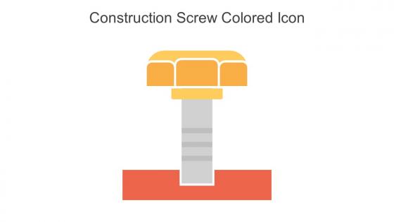 Construction Screw Colored Icon In Powerpoint Pptx Png And Editable Eps Format