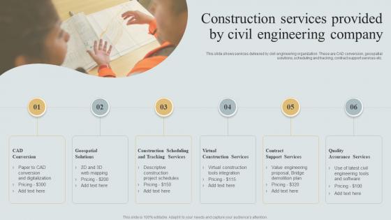 Construction Services Provided By Civil Engineering Company