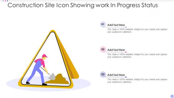 Construction Site Icon Showing Work In Progress Status