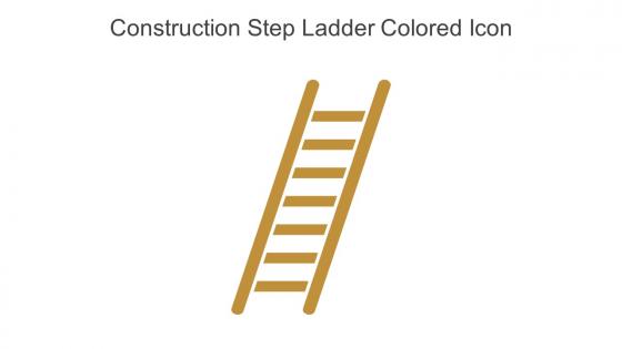 Construction Step Ladder Colored Icon In Powerpoint Pptx Png And Editable Eps Format