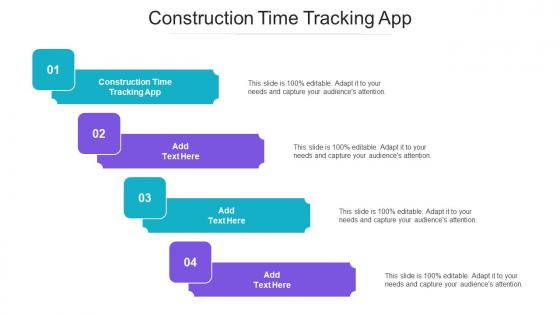 Construction Time Tracking App Ppt Powerpoint Presentation Layouts Topics Cpb