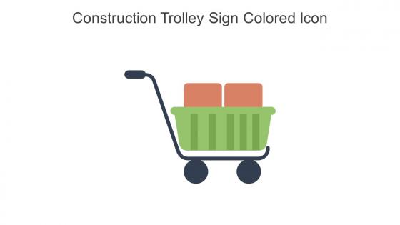 Construction Trolley Sign Colored Icon In Powerpoint Pptx Png And Editable Eps Format