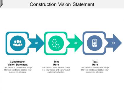 Construction vision statement ppt powerpoint presentation gallery graphic tips cpb