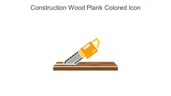 Construction Wood Plank Colored Icon In Powerpoint Pptx Png And Editable Eps Format