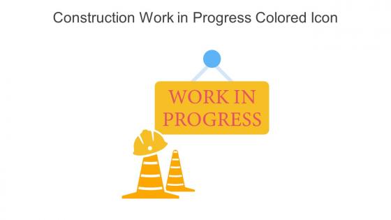 Construction Work In Progress Colored Icon In Powerpoint Pptx Png And Editable Eps Format