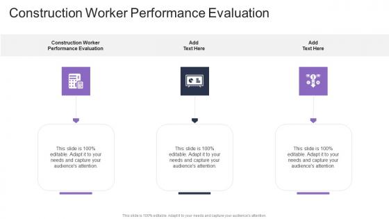 Construction Worker Performance Evaluation In Powerpoint And Google Slides Cpb