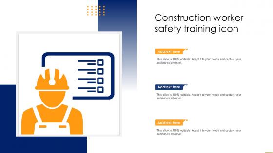 Construction Worker Safety Training Icon