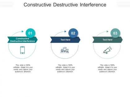 Constructive destructive interference ppt powerpoint presentation portfolio guidelines cpb