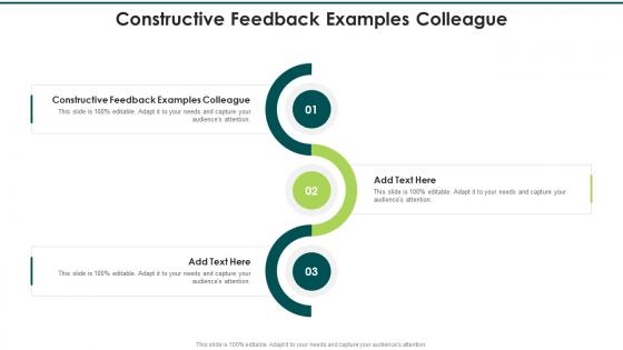 Constructive Feedback Examples Colleague In Powerpoint And Google Slides Cpb