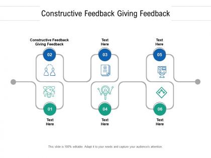 Constructive feedback giving feedback ppt powerpoint presentation gallery files cpb