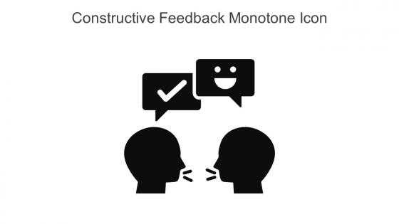 Constructive Feedback Monotone Icon In Powerpoint Pptx Png And Editable Eps Format