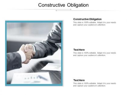 Constructive obligation ppt powerpoint presentation summary graphics design cpb