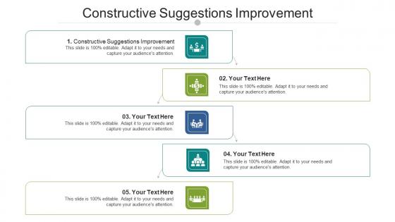 Constructive Suggestions Improvement Ppt Powerpoint Presentation Examples Cpb