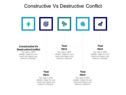 Constructive vs destructive conflict ppt layouts background designs cpb