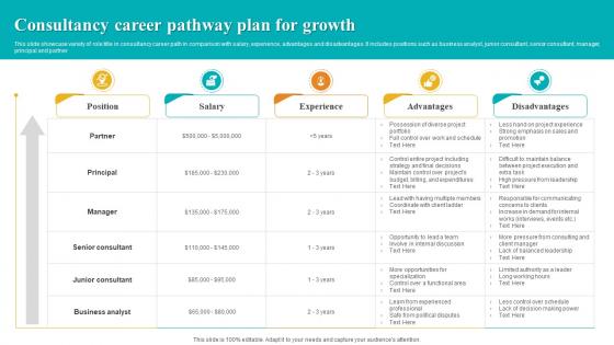 Consultancy Career Pathway Plan For Growth