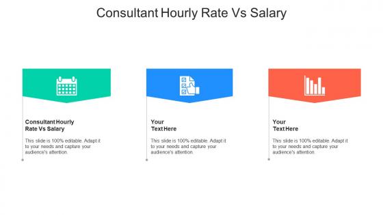 Consultant hourly rate vs salary ppt powerpoint presentation styles clipart images cpb