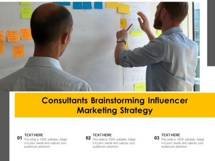 Consultants brainstorming influencer marketing strategy