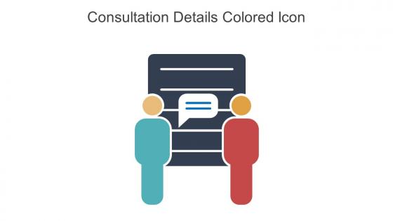 Consultation Details Colored Icon In Powerpoint Pptx Png And Editable Eps Format