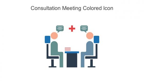 Consultation Meeting Colored Icon In Powerpoint Pptx Png And Editable Eps Format