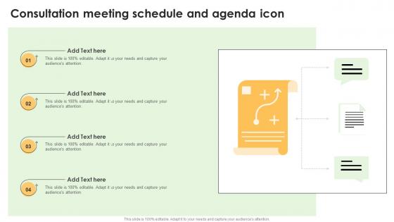 Consultation Meeting Schedule And Agenda Icon