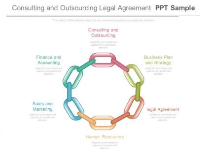 Consulting and outsourcing legal agreement ppt sample