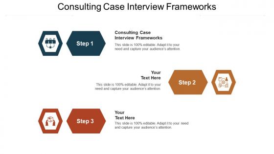 Consulting case interview frameworks ppt powerpoint presentation professional graphics cpb