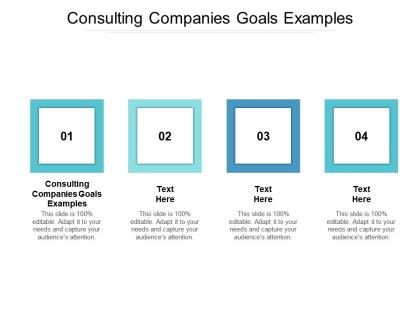 Consulting companies goals examples ppt powerpoint presentation model layouts cpb
