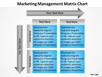 Consulting companies management matrix chart powerpoint templates ppt backgrounds for slides 0527