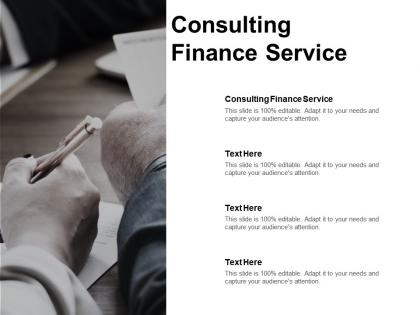 Consulting finance service ppt powerpoint presentation icon structure cpb
