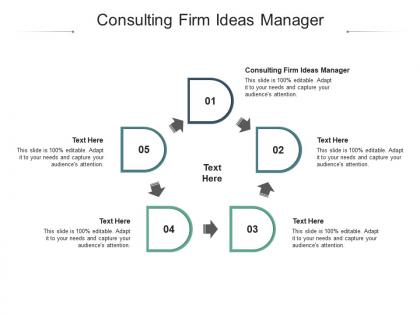 Consulting firm ideas manager ppt powerpoint presentation styles graphics cpb