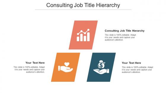 Consulting Job Title Hierarchy Ppt Powerpoint Presentation Summary Sample Cpb