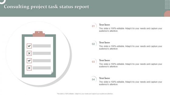 Consulting Project Task Status Report