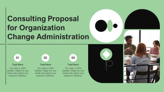 Consulting Proposal For Organization Change Administration Ppt Slides Model