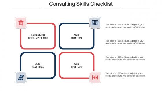 Consulting Skills Checklist Ppt Powerpoint Presentation Inspiration Layout Ideas Cpb