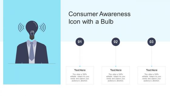 Consumer Awareness Icon With A Bulb