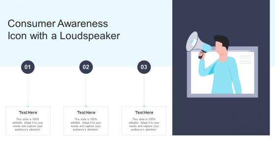 Consumer Awareness Icon With A Loudspeaker
