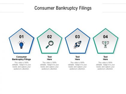 Consumer bankruptcy filings ppt powerpoint presentation visual aids backgrounds cpb