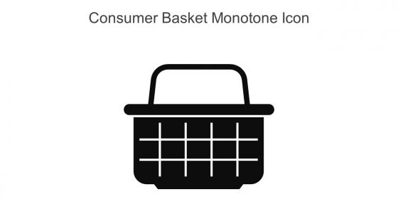 Consumer Basket Monotone Icon In Powerpoint Pptx Png And Editable Eps Format