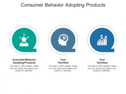 Consumer behavior adopting products ppt powerpoint presentation show graphics pictures cpb
