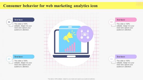 Consumer Behavior For Web Marketing Analytics Icon