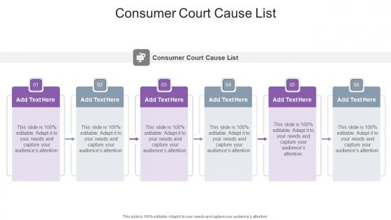 Consumer Court Cause List In Powerpoint And Google Slides Cpb