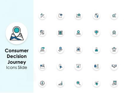 Consumer decision journey icons slide l1043 ppt powerpoint slides