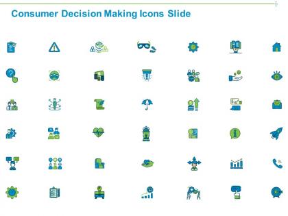 Consumer decision making icons slide ppt powerpoint presentation icon diagrams