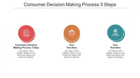 Consumer decision making process 3 steps ppt powerpoint presentation file ideas cpb