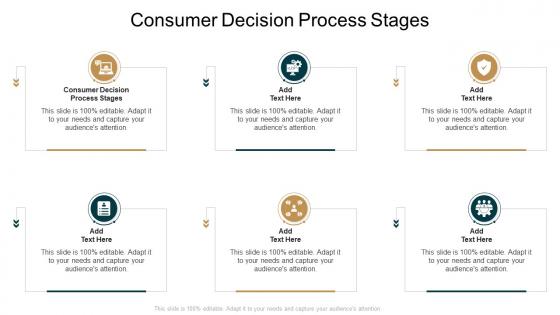 Consumer Decision Process Stages In Powerpoint And Google Slides Cpb