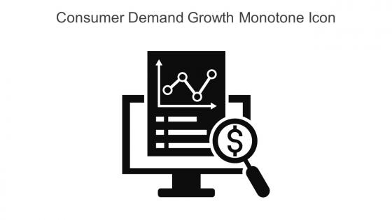 Consumer Demand Growth Monotone Icon In Powerpoint Pptx Png And Editable Eps Format
