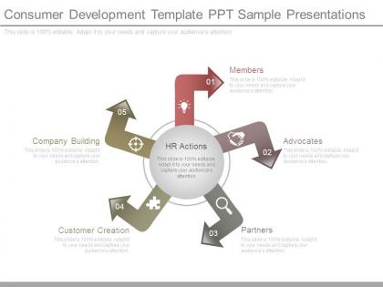 Consumer development template ppt sample presentations