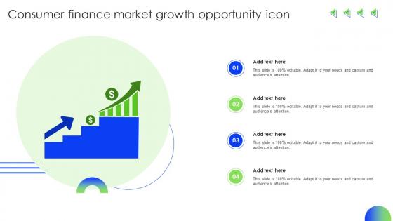 Consumer Finance Market Growth Opportunity Icon